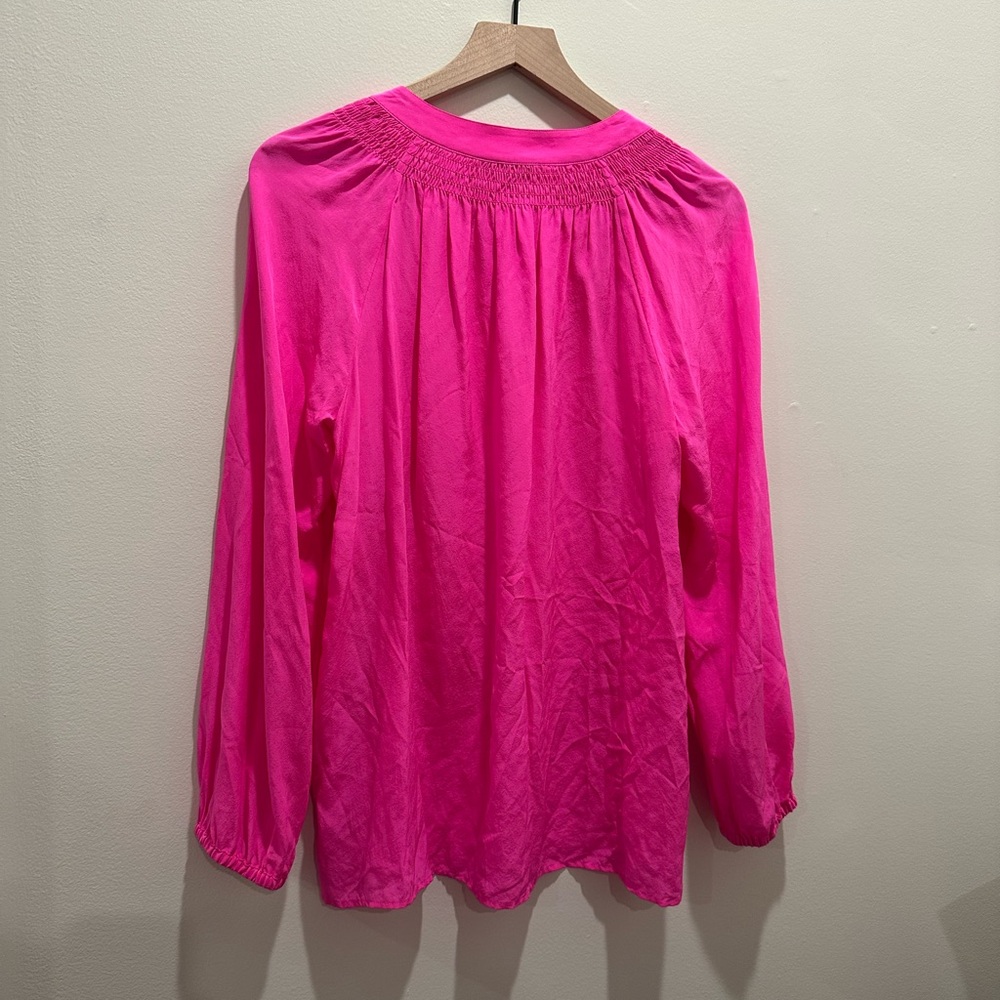 Lilly Pulitzer Vibrant Pink Blouse - Picture 3 of 4